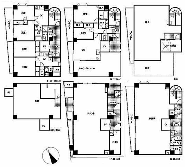 一棟マンション 57,000万円